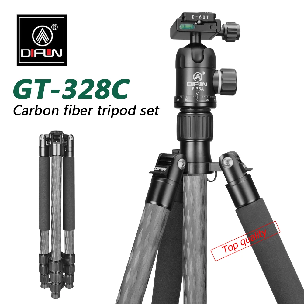 DIFUN портативная фотография Tripode para Camara Canon Dslr Профессиональный карбоновый Стенд 4