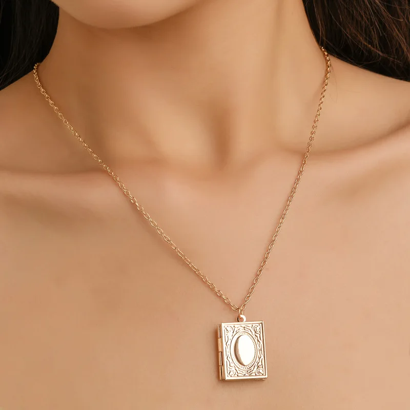 Модные ювелирные изделия креативная Волшебная фоторамка кулон ожерелье ключицы