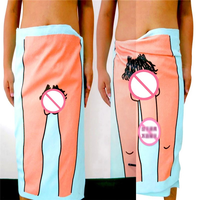Quickly Dry Beach Absorbent Cock Naked Swimming Penis Towel Non-shedding Bath Willy Blanket Set 140x70cm