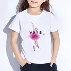 Новинка 2020 года, модная детская футболка для девочек летние футболки для девочек с короткими рукавами и принтом в готическом стиле