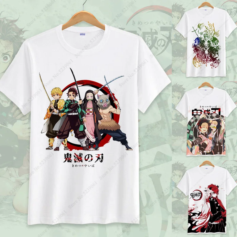 

Мужские, женские футболки с принтом в стиле японского аниме Demon Slayer Kimetsu No Yaiba, косплей, Детская футболка, наряды Kamado Tanjirou Nezuko