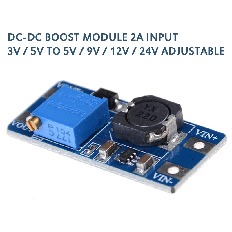 DC шаг вверх Мощность модуль Boost вольт Conver2A Max усилителя 3 5 в до В/9 В/12V/24V