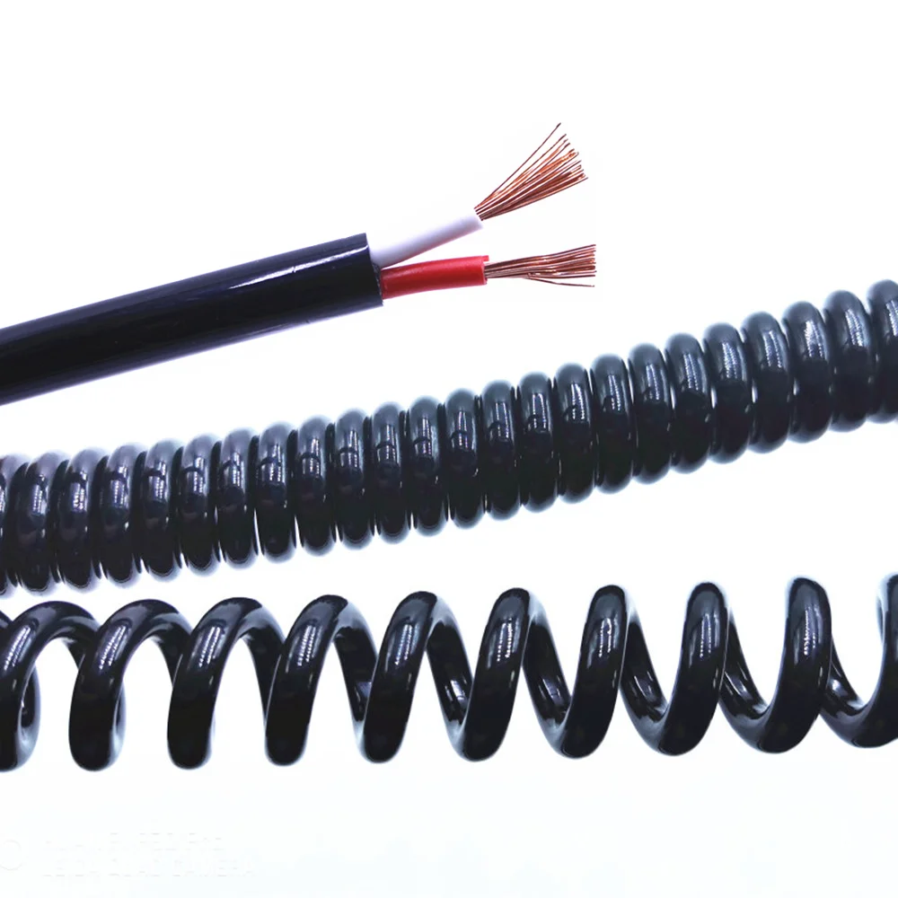 Телескопический спиральный кабель 5 ядер 6 8 corespring 24AWG0.2mm 20AWG0.5mm 17AWG1.0mm 14AWG2.0mm