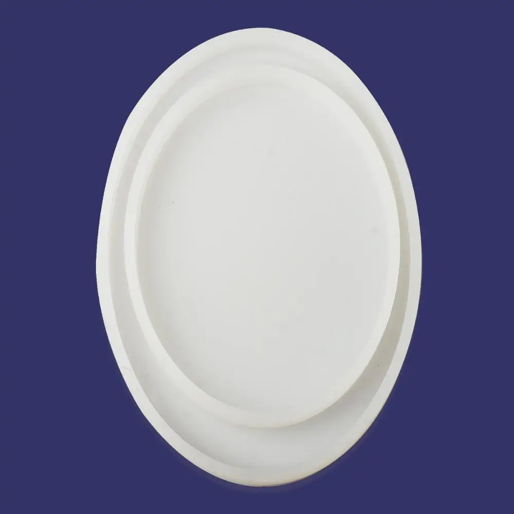 

Silicone Epoxy Mold DIY Handmade Resin Mold Oval Shape Mold For Home Decoration 1pc