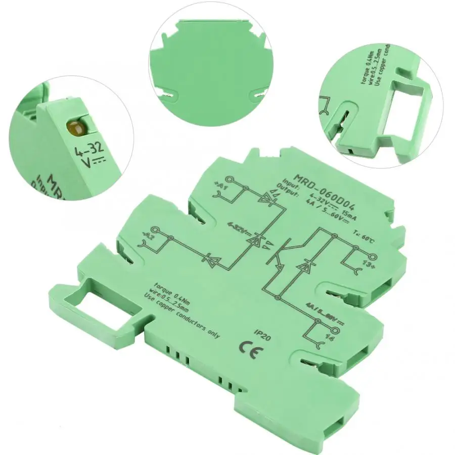 Твердотельный релейный модуль SSR MRD 060D4 ультратонкий PLC Плата усилителя мощности 4