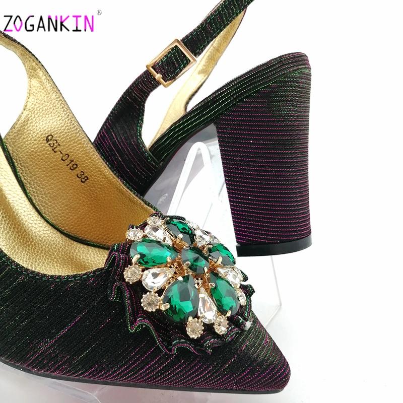 Classics Ladies Italian Shoes With Matching Bags Set Nigerian Women's Party and Bag Sets Magenta Color Women for | Обувь