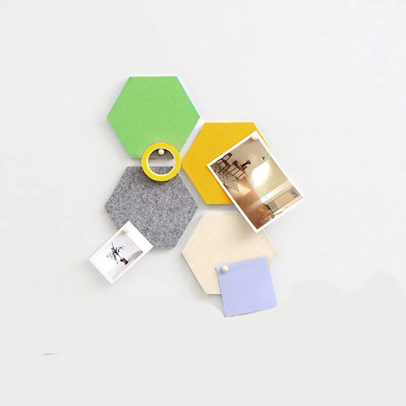 Самоклеящаяся Шестигранная фетровая настенная пластина WS101 с клеем для задней