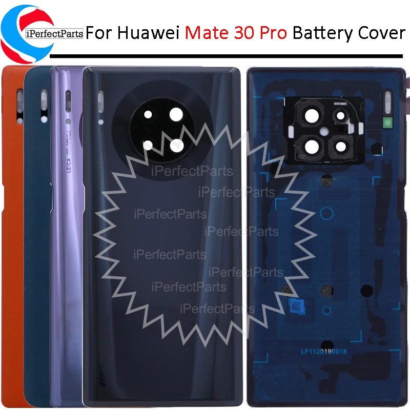 Батарейная дверь для Huawei Mate 30 Pro Задняя стеклянная крышка задняя корпус окно с