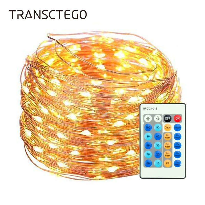 Светодиодная сказочная гирсветильник да осветительная цепочка 100 светодиодов