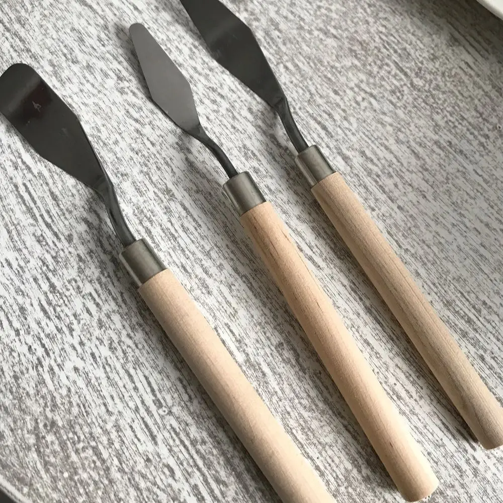 Палитра нож лопатка из нержавеющей стали товары для рукоделия рисования 3