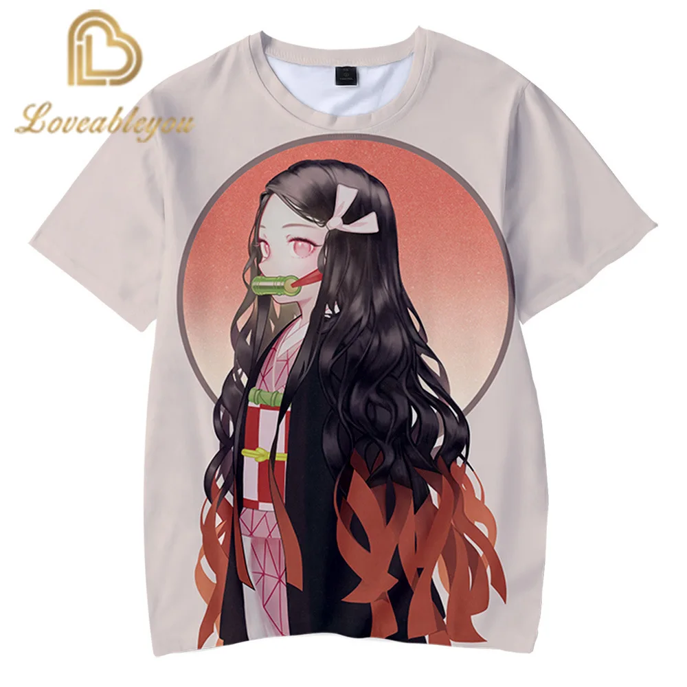 Футболка мужская с графическим принтом Demon Slayer забавная уличная одежда в стиле