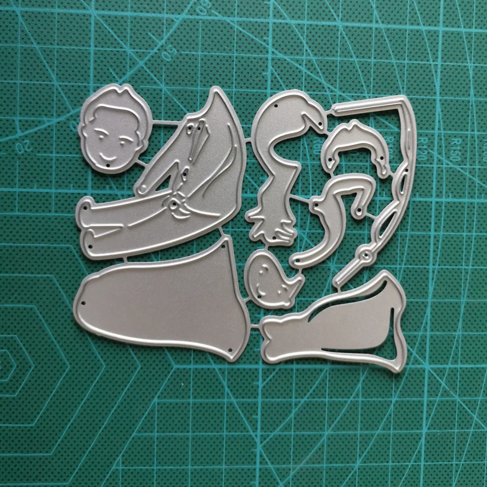 Свадебные штампы для пар металлические вырезания скрапбукинг украшение нож