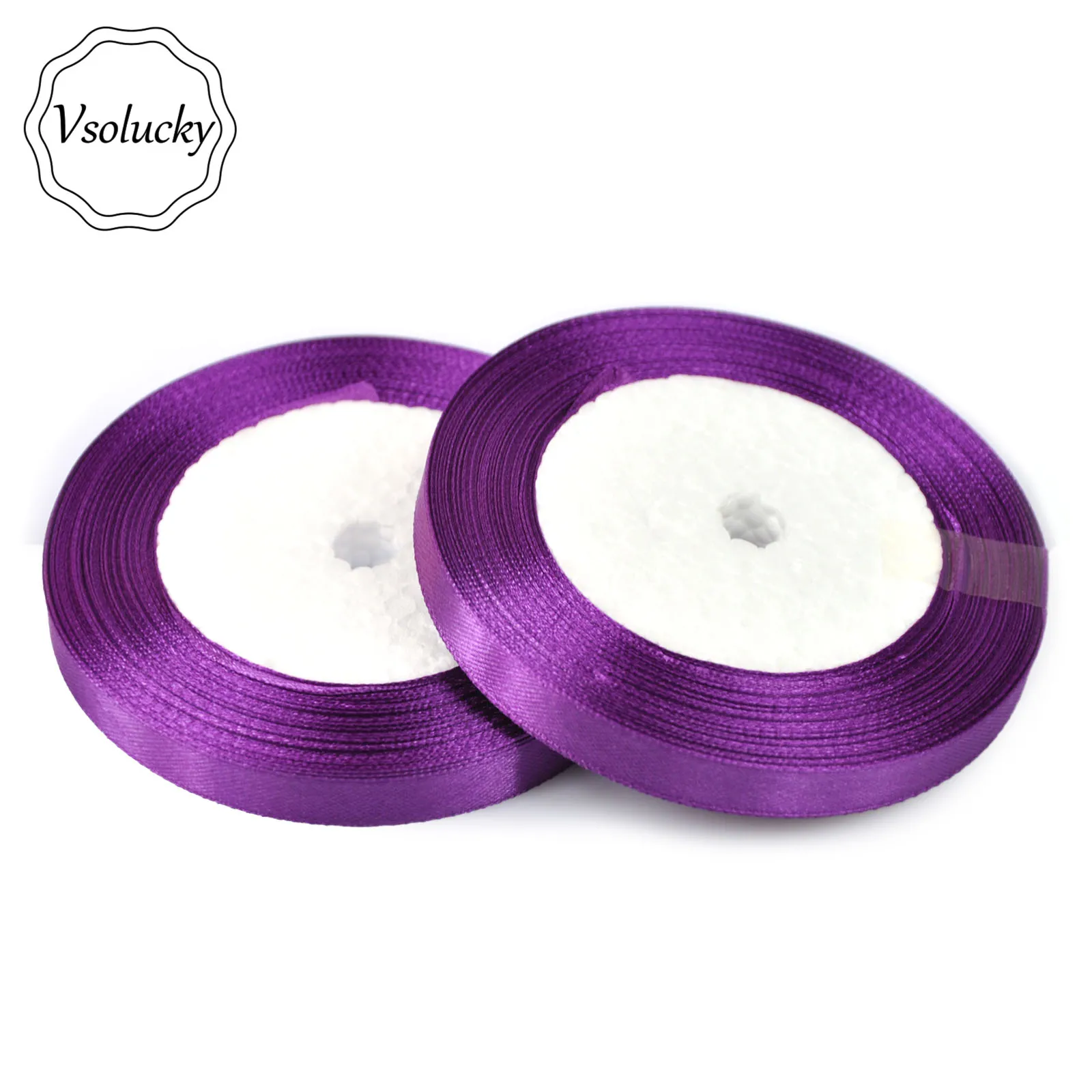 Атласная лента 1 рулон 25 ярдов 1/4 дюйма 6 мм|25 yard|6mm satin ribbonsatin ribbon sashes |