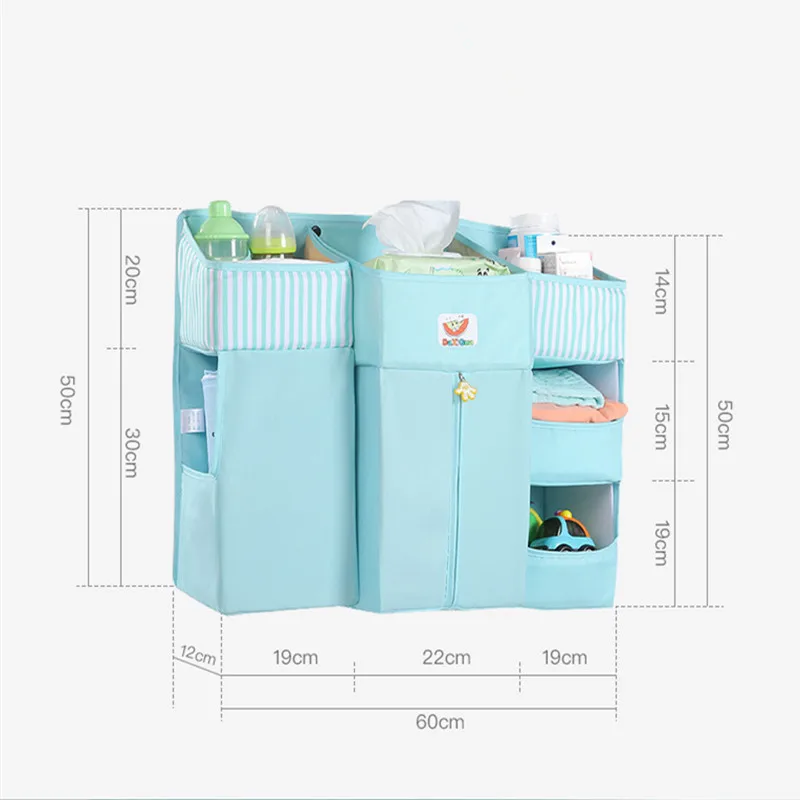 Органайзер для детской кроватки переносная подвесная сумка карман пеленок
