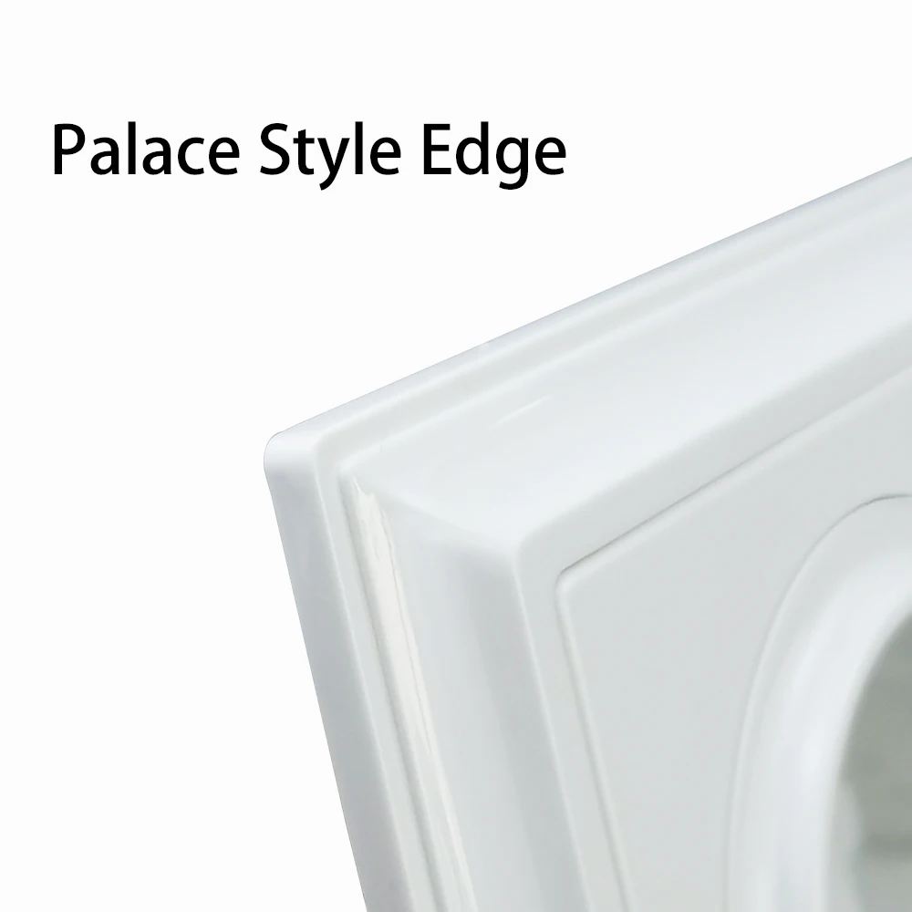 Универсальная настенная розетка огнестойкая белая пластиковая европейская