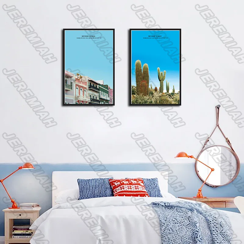 

Landscape Painting Waterproof Ink 3Pcs Frameless Canvas Painting Nordic Poster Printing Art Picture Modern Living Room Decorat