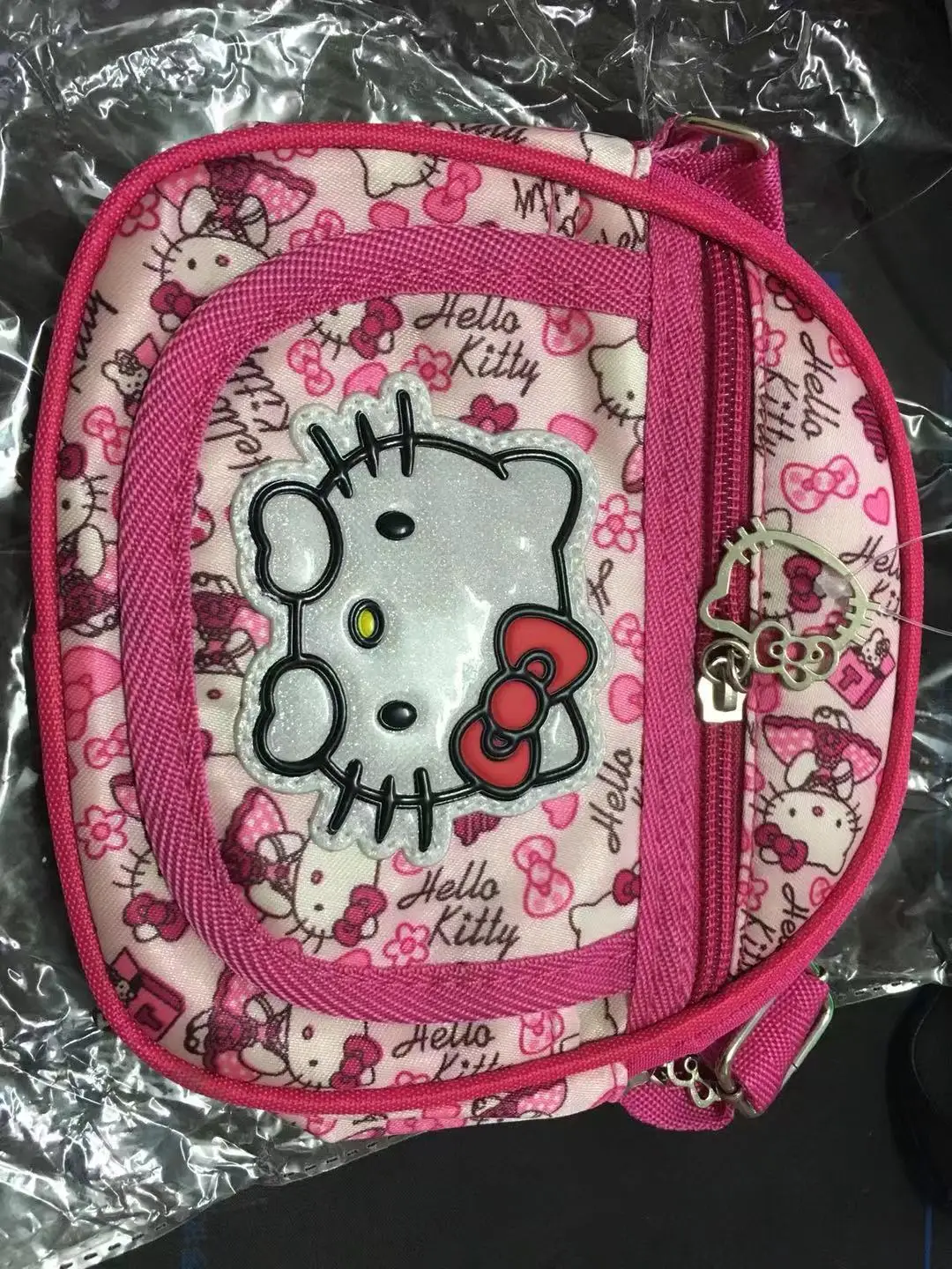 Hello kitty/Повседневная сумка на плечо для девочек; модные водонепроницаемые детские сумки; сумка для монет