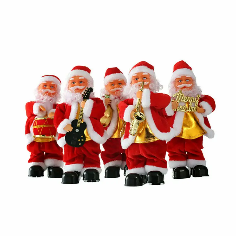 

2019 Christmas Singing Dancing Santa Claus Gift Toy Xmas Novelty Animated Figure Christmas Decor