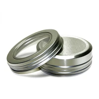 5ml 1020305080100pcs empty silver aluminum tin box candle jars with lid tins cans with screw lid metal storage containers