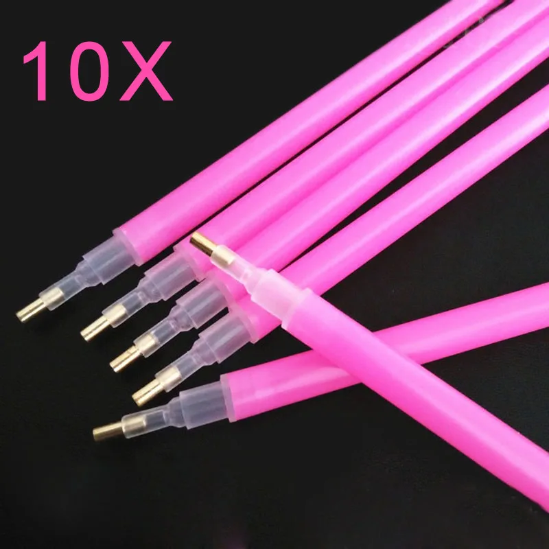 10pcs DIY 5D Diamond Painting Stitch Pencil Pen Tool for Squre Round Embroidery Rhinestone Mosaic Paint FKU66 |