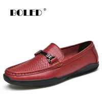 natural leather shoes men handmade soft anti slip rubber loafers moccasins shoes men casual driving shoes chaussure homme