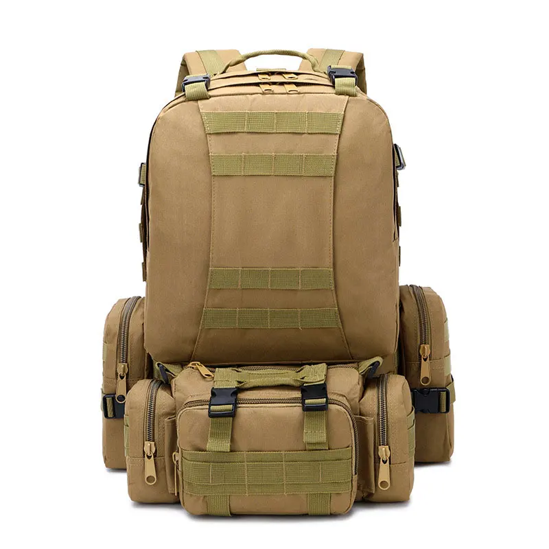 

50L Tactical Backpack,Men's Military Backpack,4 in 1Molle Sport Tactical Bag,Outdoor Hiking Climbing Army Backpack Camping Bags