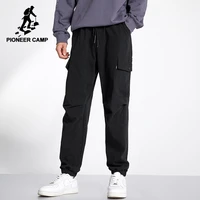 pioneer camp 2021 winter cargo pants men 100 cotton streetwear slim casual trousers mens sweatpants xxs002231