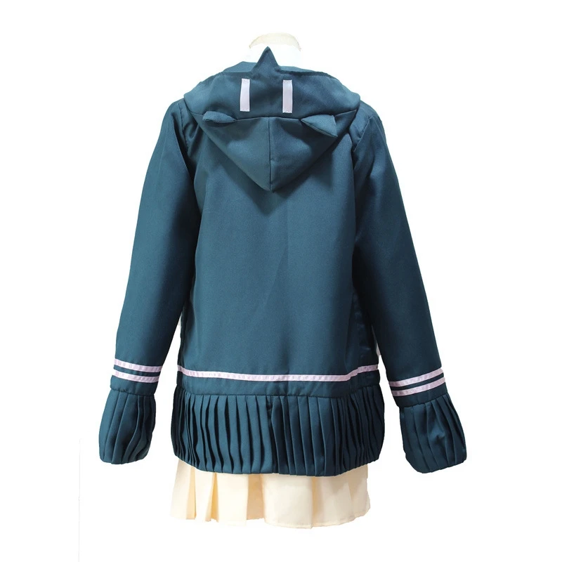 Супер DanganRonpa 2 Dangan Ronpa Косплей V3 Chiaki Nanami Униформа куртка рубашка галстук юбка для