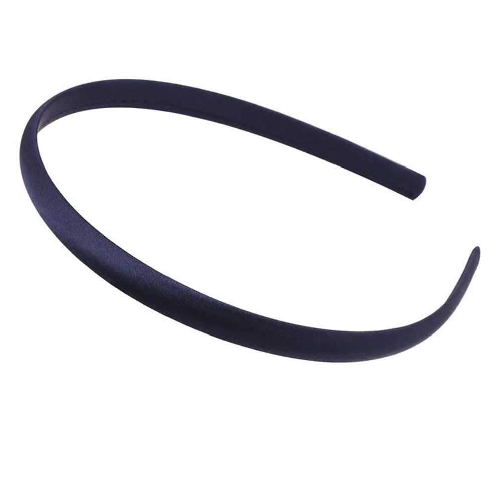 

Kids Girls Solid Satin Cover Headbands For Kids Children Solid Color Thin Elastic Hair Hoop Hairband Hair Accessories