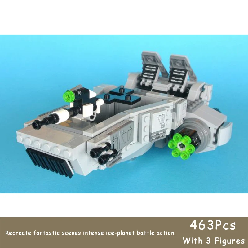 

463Pcs Include 3 Figures Star Space Series Wars First Order Snow Scene Speeder Recreate Your Own Great Scenes Building Kit