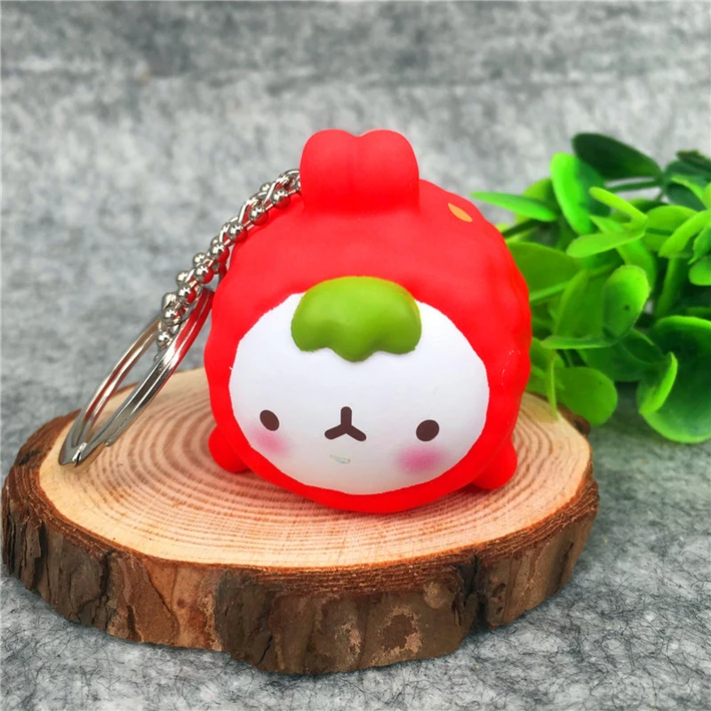 Kawaii Molang Кролик Мини ПВХ фигурки куклы модель детские игрушки прекрасный подарок