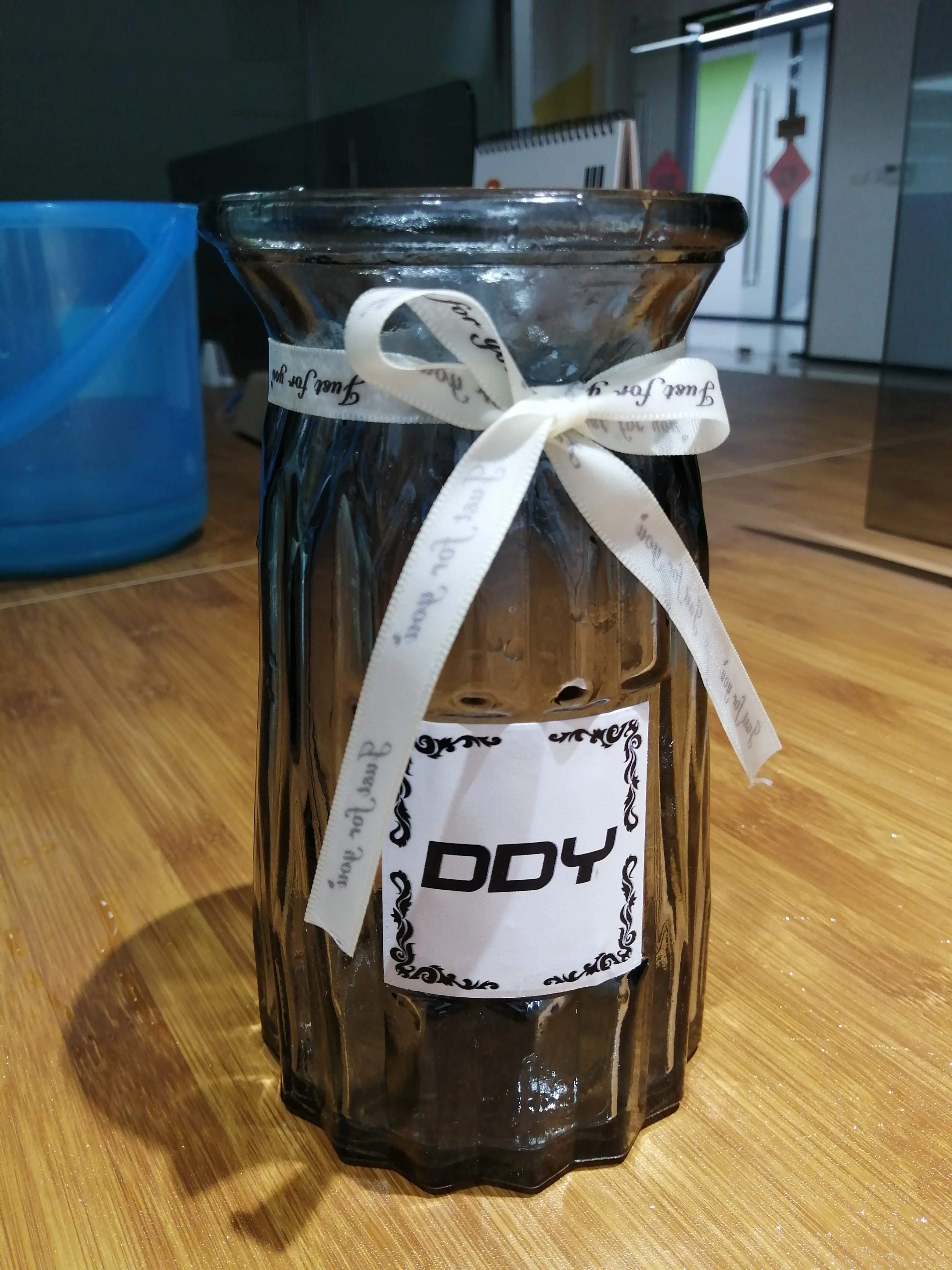 DDY стеклянная ваза для дома, Креативные украшения, прозрачный сушеный цветок, гидропонная маленькая коричневая бутылка, ваза, прикроватные украшения