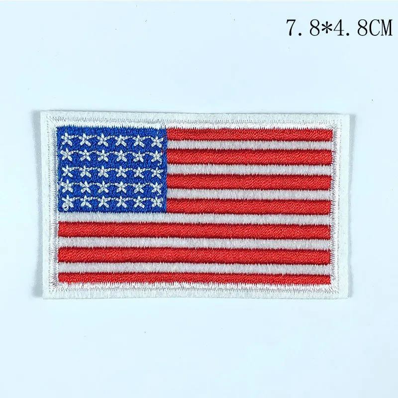 Нашивки с флагом страны термоклейкие нашивки вышивкой оптом для Европы Америки
