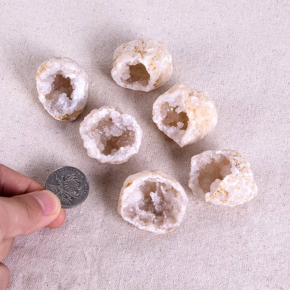 1 шт. Geode Crystal Agate срез камня подвеска из друзы Cluster натуральный лечебный Druse