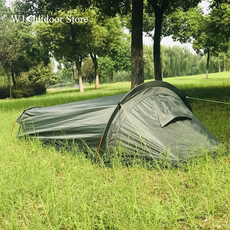 WJ открытый Bivy Сверхлегкий один человек альпинизмом палатка 1 человек водонепроницаемый легко установить Кемпинг Bivvy Пешие прогулки