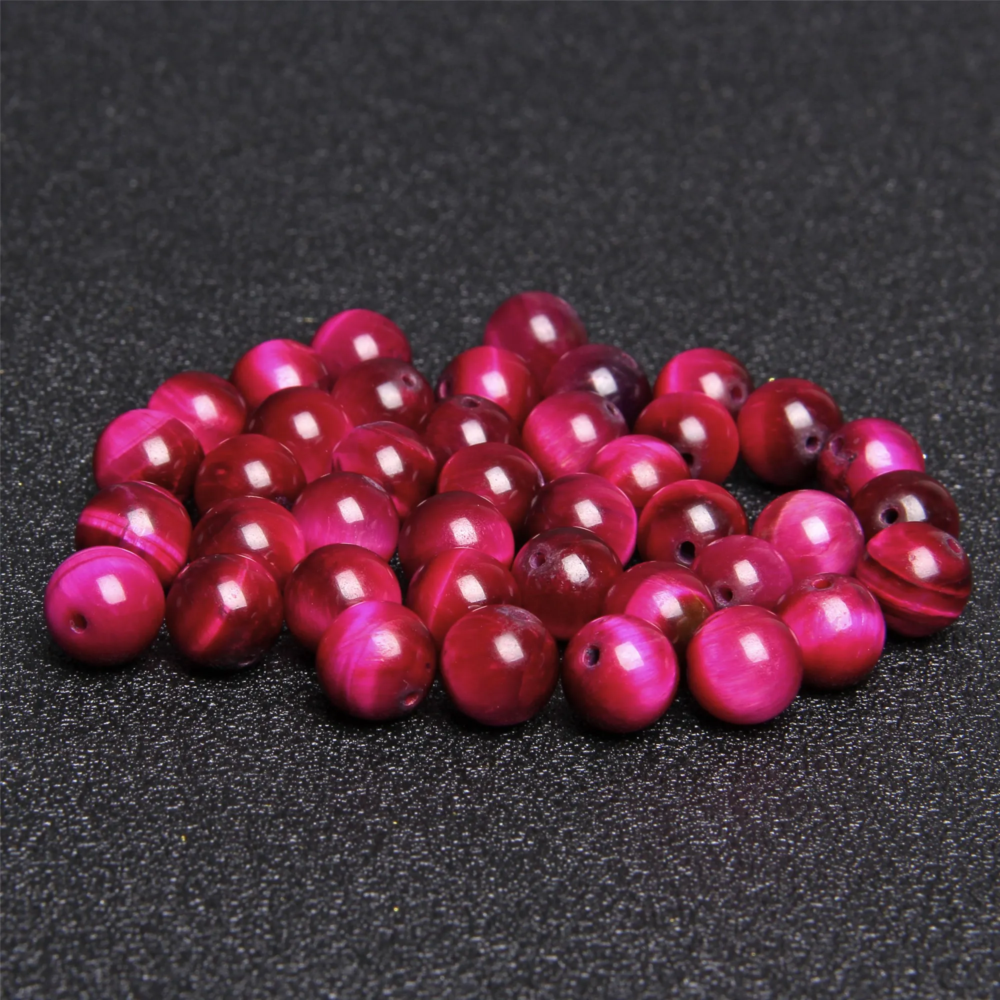 Pink Tiger Eye Natural Stone Round Loose Beads for Jewelry Making 4/6/8/10/12mm DIY Bracelet Strand 15&quot Agatas | Украшения и