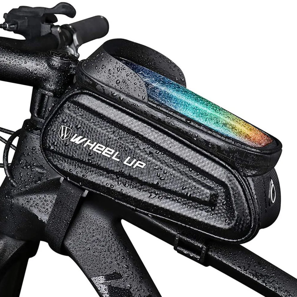 Велосипедная сумка с креплением на телефон и передней рамой водонепроницаемая