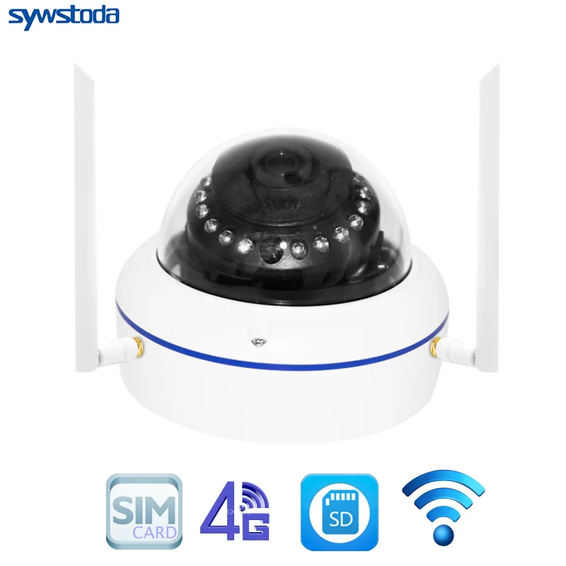 3G 4G sim карта 1080P HD Беспроводная купольная ip камера аудио домашняя CCTV безопасности