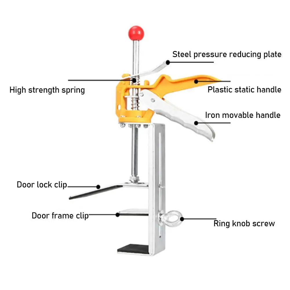 

1Pcs Door Lock Installer Anti-theft Door Lock Artifact Door lockinstallation Auxiliary Tool Door Lock Retainer Woodworking Tool