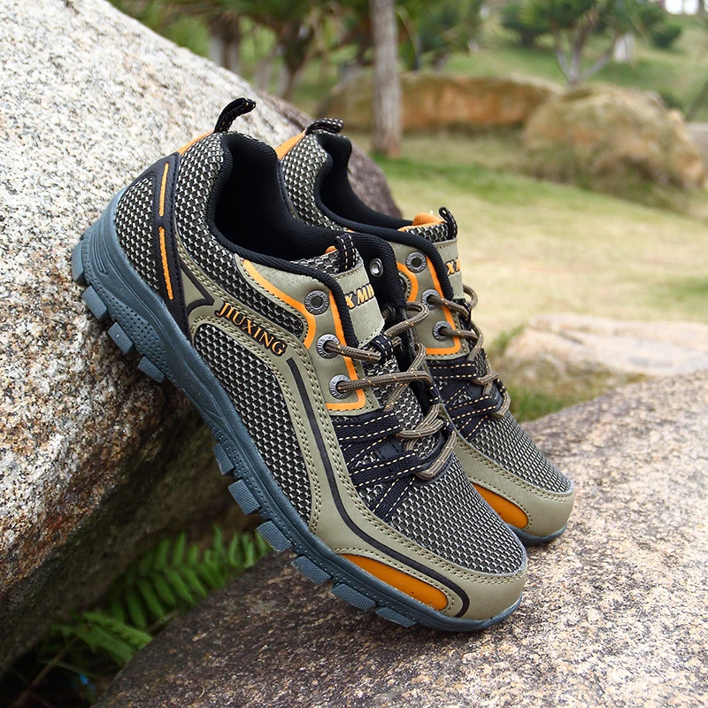 HUMTTO мужские треккинговые ботинки Нескользящие дышащие кроссовки обувь для