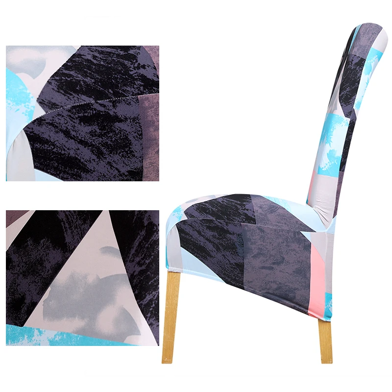 Чехол на стул с принтом растягивающийся съемный чехол большого размера из
