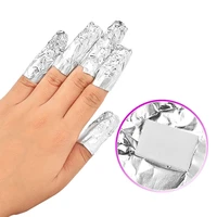 100pcslot aluminium foil nail art soak off acrylic gel polish nail removal wraps remover makeup tool with cotton pad nail
