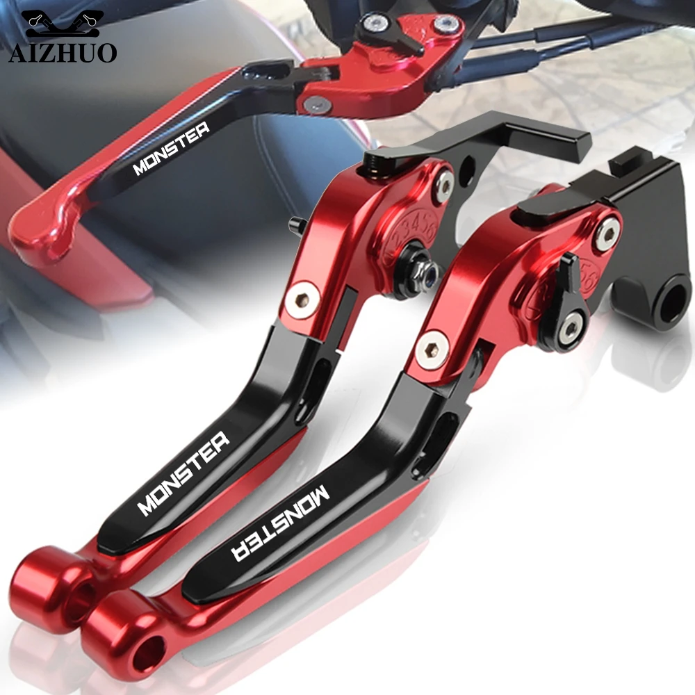 Для поездок на мотоцикле Ducati Monster 696 695 796 400 620 797 M600 M900 M620 мотоцикла с ЧПУ Регулируемая Складная Выдвижная сцепные рычаги