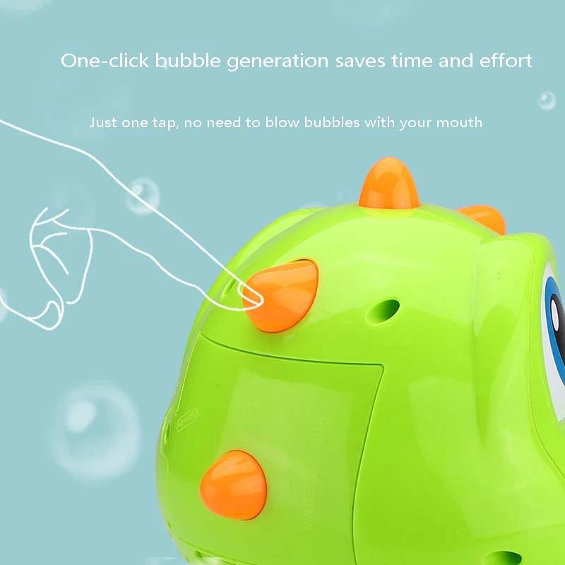 

Bubble Machine Blower Bubble Maker Cartoon Electric Dinosaur Bubble Machine with Dinosaur Sound Effects Toy Outdoor Toy