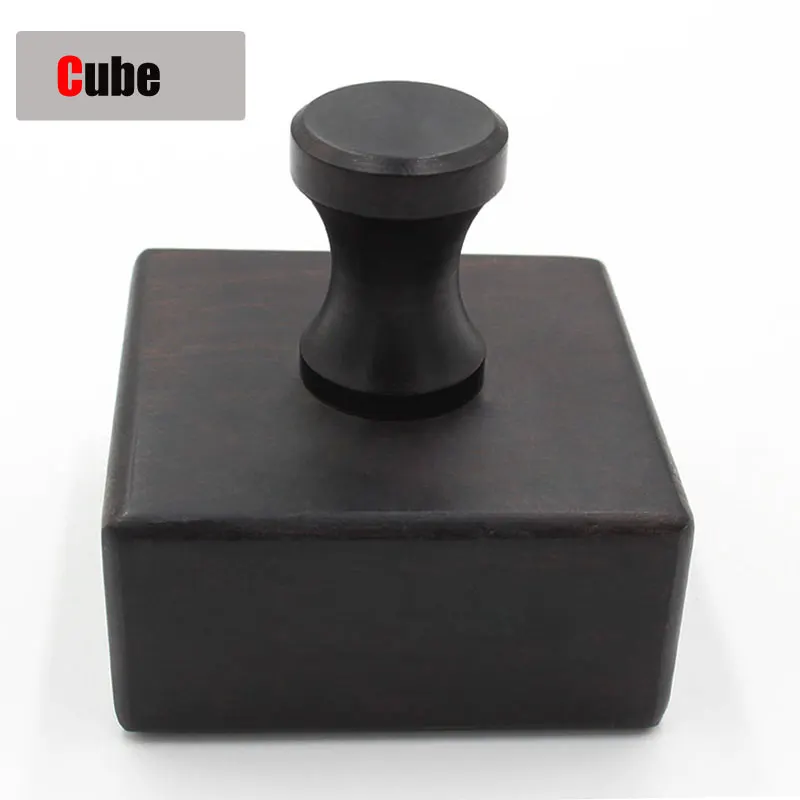 Cube Полированные наконечники из кожи дерева высокой плотности черная Деревообработка Плетеная кожа ремесло Полировальный Инструмент DIY Инструменты наконечник полировщик - Цвет: Cube