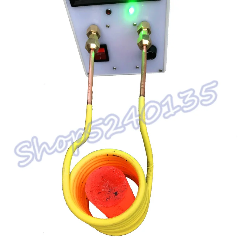 2800W ZVS high frequency induction heating machine AC110-220V input with water cooling +Coil +Crucible | Инструменты