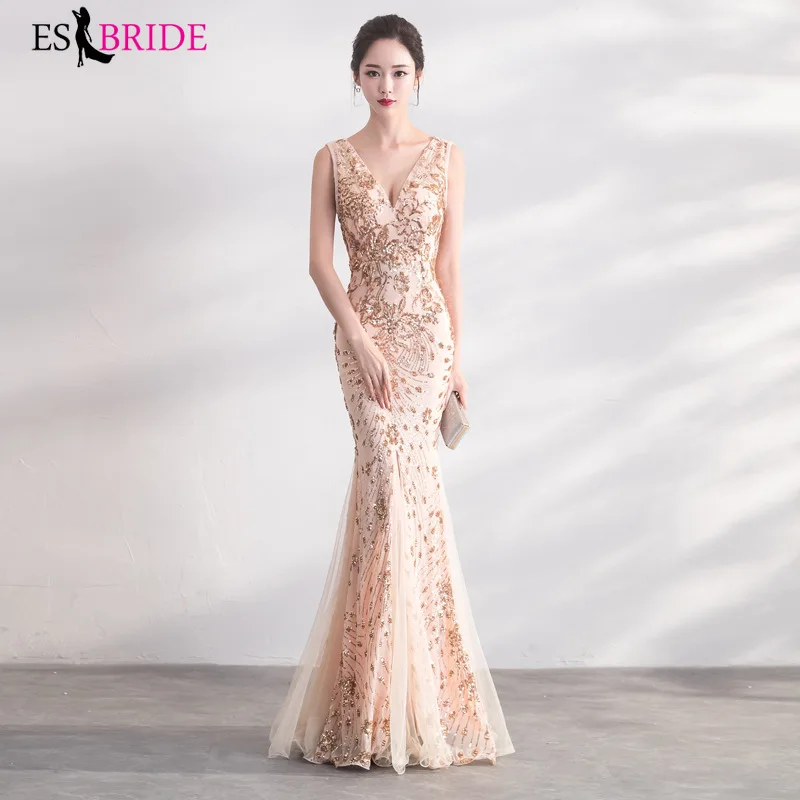Для особых случаев женское элегантное длинное вечернее платье принцессы