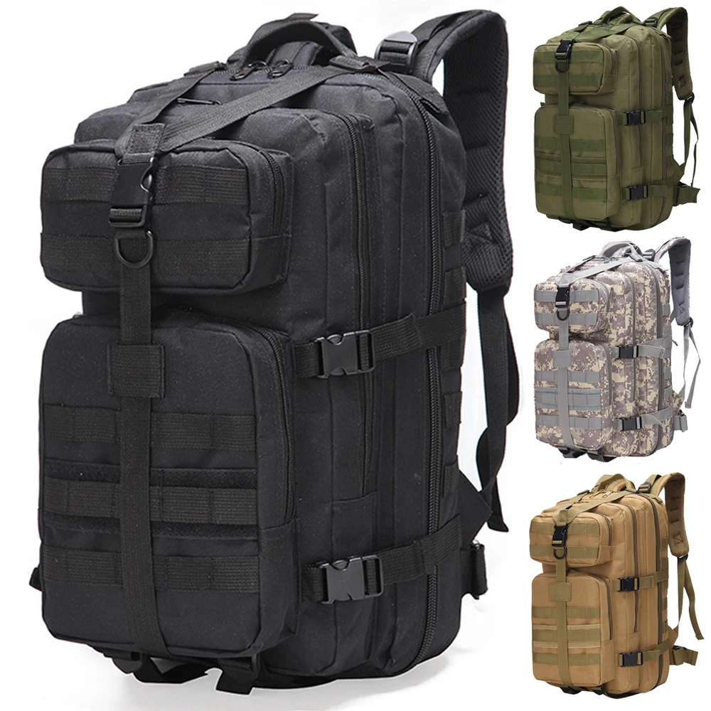 

40L Large Capacity Men Army Military Tactical Backpack 3P EDC Molle Waterproof Bug Rucksack Hiking Camping Hunting Bags