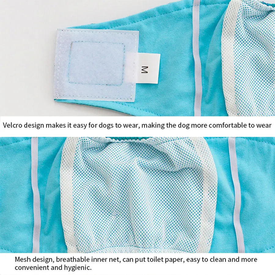 Мужской собаки шорты Washalbe прочный физиологические брюки подгузник домашнее