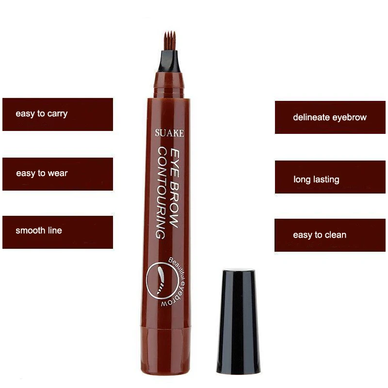 Водостойкий карандаш для бровей вилка с кончиком гель долговечная ручка тинт